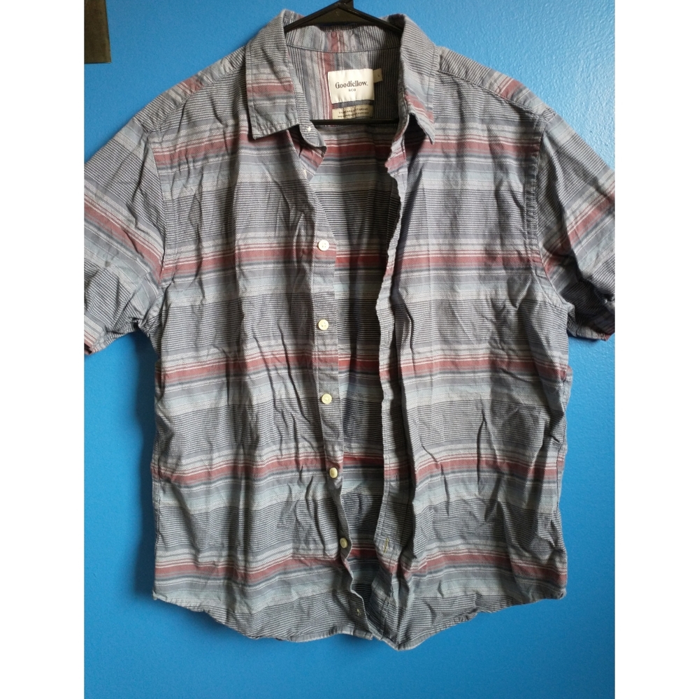 Men's Striped Button-Down Shirt